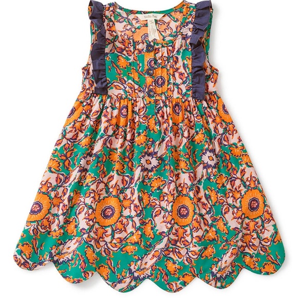 Matilda Jane Other - Matilda Jane Out Abroad green floral dress 4 4T